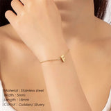 Stainless Steel Letter Bracelet - AltaMiraJewels