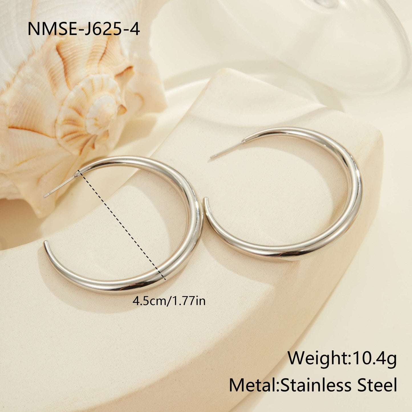 Titanium Steel Hoop Earrings