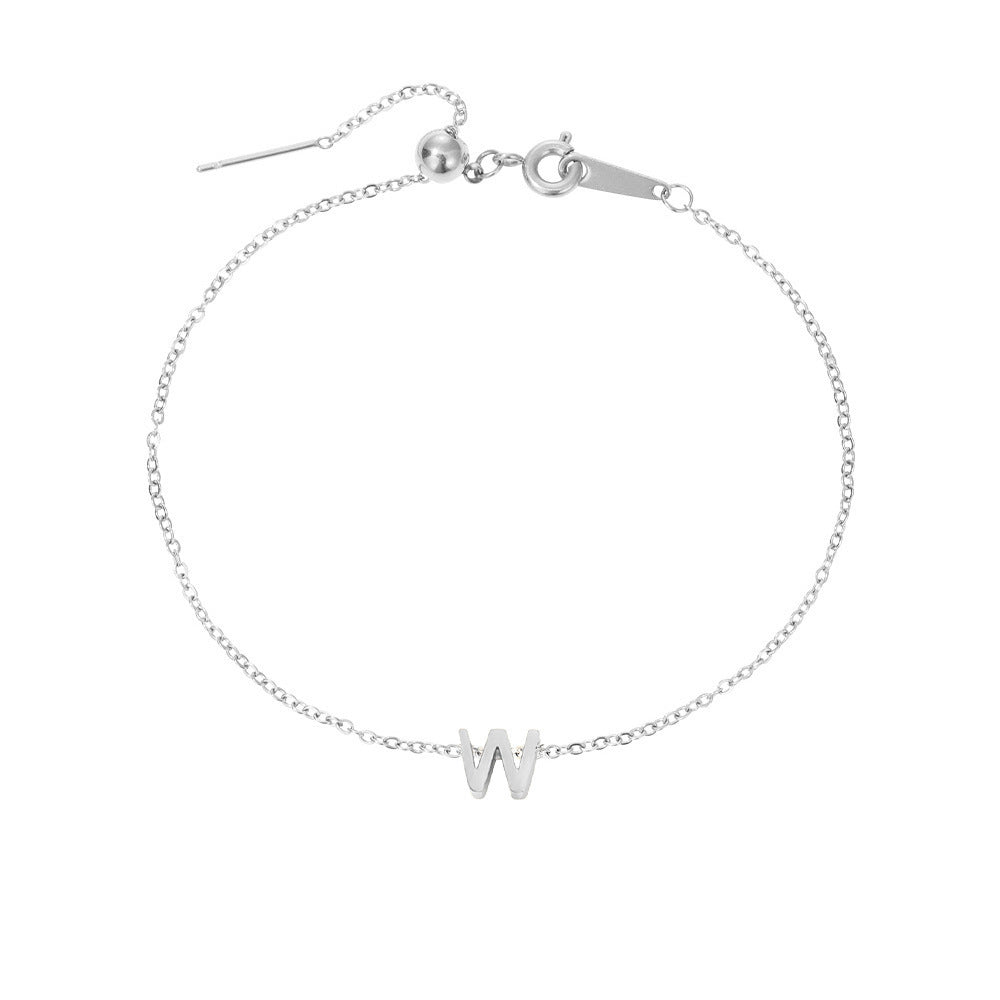 Stainless Steel Letter Bracelet - AltaMiraJewels