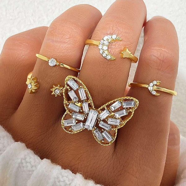 Silver Butterfly Ring