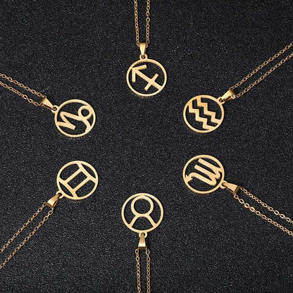 Zodiac Pendant Necklace