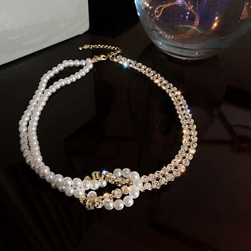 Pearl & Crystal Choker