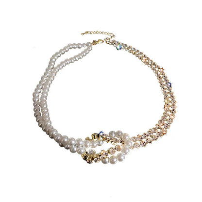 Pearl & Crystal Choker - AltaMiraJewels