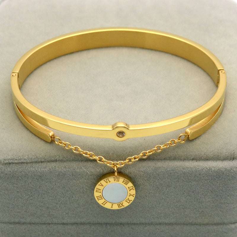 Roman Numeral Fringe Bracelet