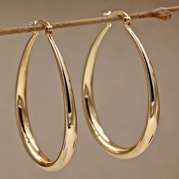 Geometric Oval Earrings - AltaMiraJewels