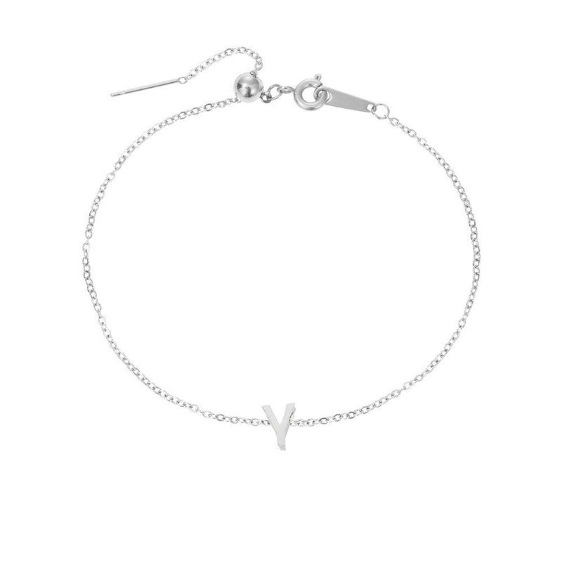 Stainless Steel Letter Bracelet - AltaMiraJewels