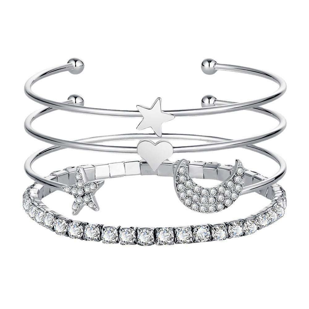 Moon & Stars Cuff Bracelet