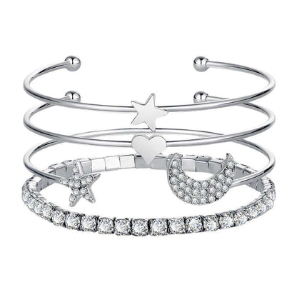 Moon & Stars Cuff Bracelet