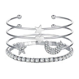 Moon & Stars Cuff Bracelet