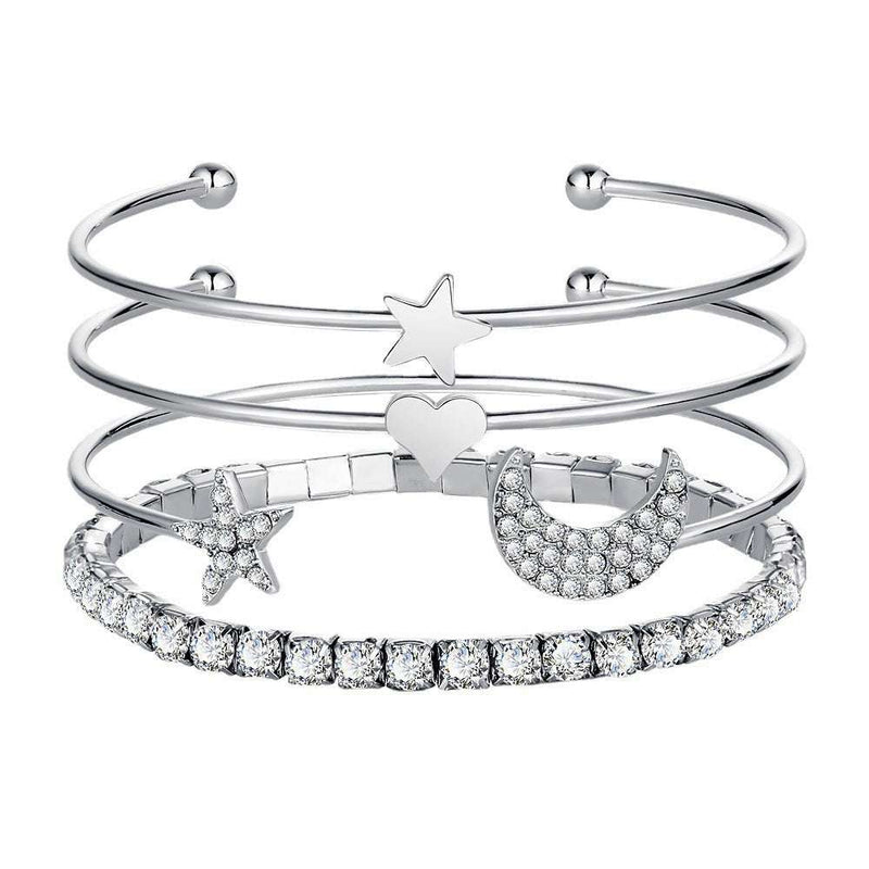 Moon & Stars Cuff Bracelet