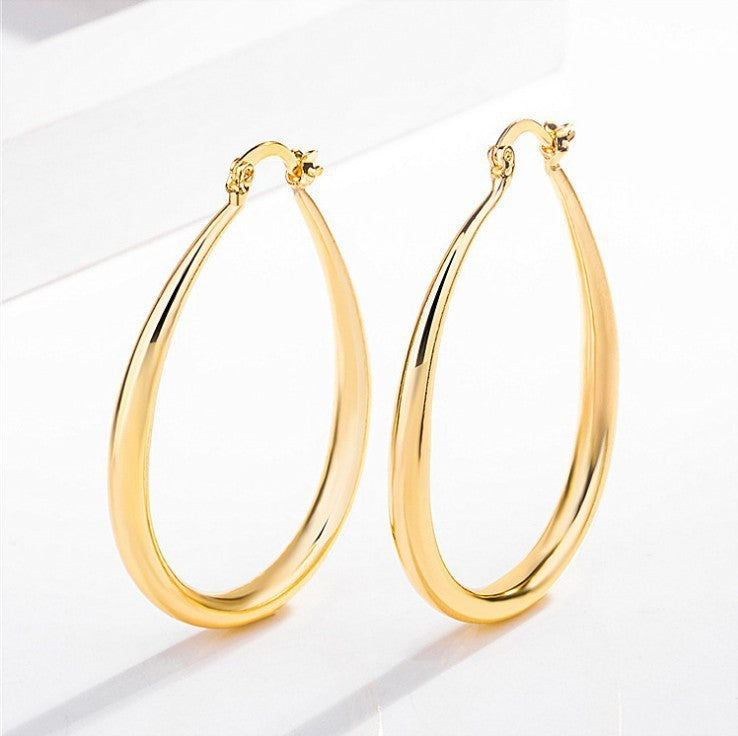 Geometric Oval Earrings - AltaMiraJewels