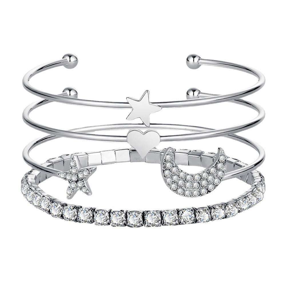 Moon & Stars Cuff Bracelet