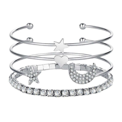 Moon & Stars Cuff Bracelet