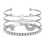 Moon & Stars Cuff Bracelet