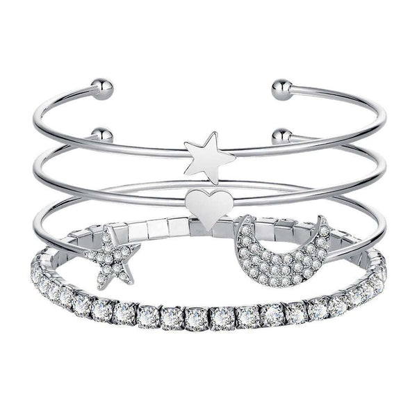Moon & Stars Cuff Bracelet