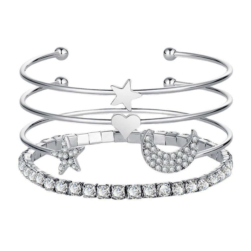 Moon & Stars Cuff Bracelet