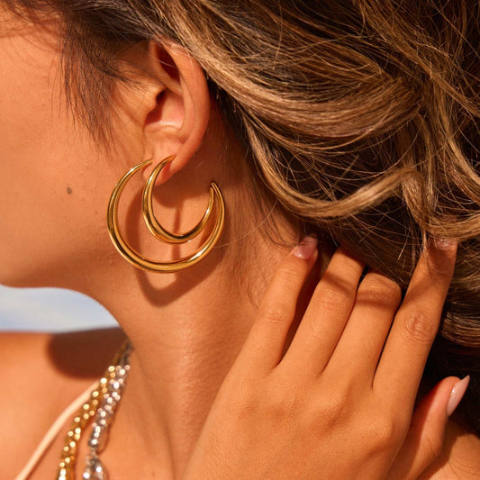 Titanium Steel Hoop Earrings