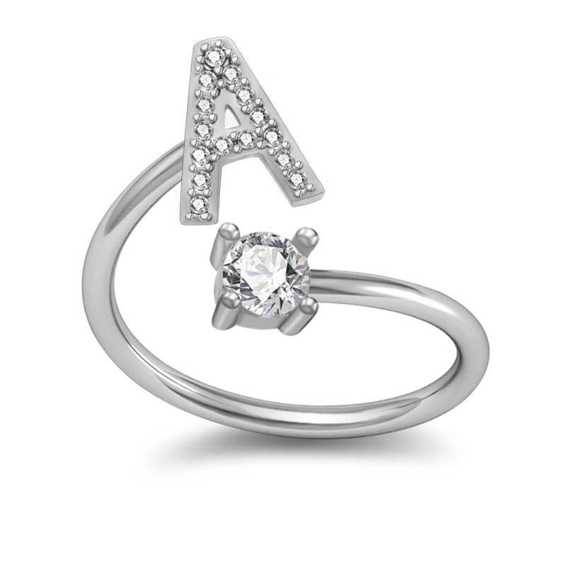 26 Letter English Rings Jewelry - AltaMiraJewels