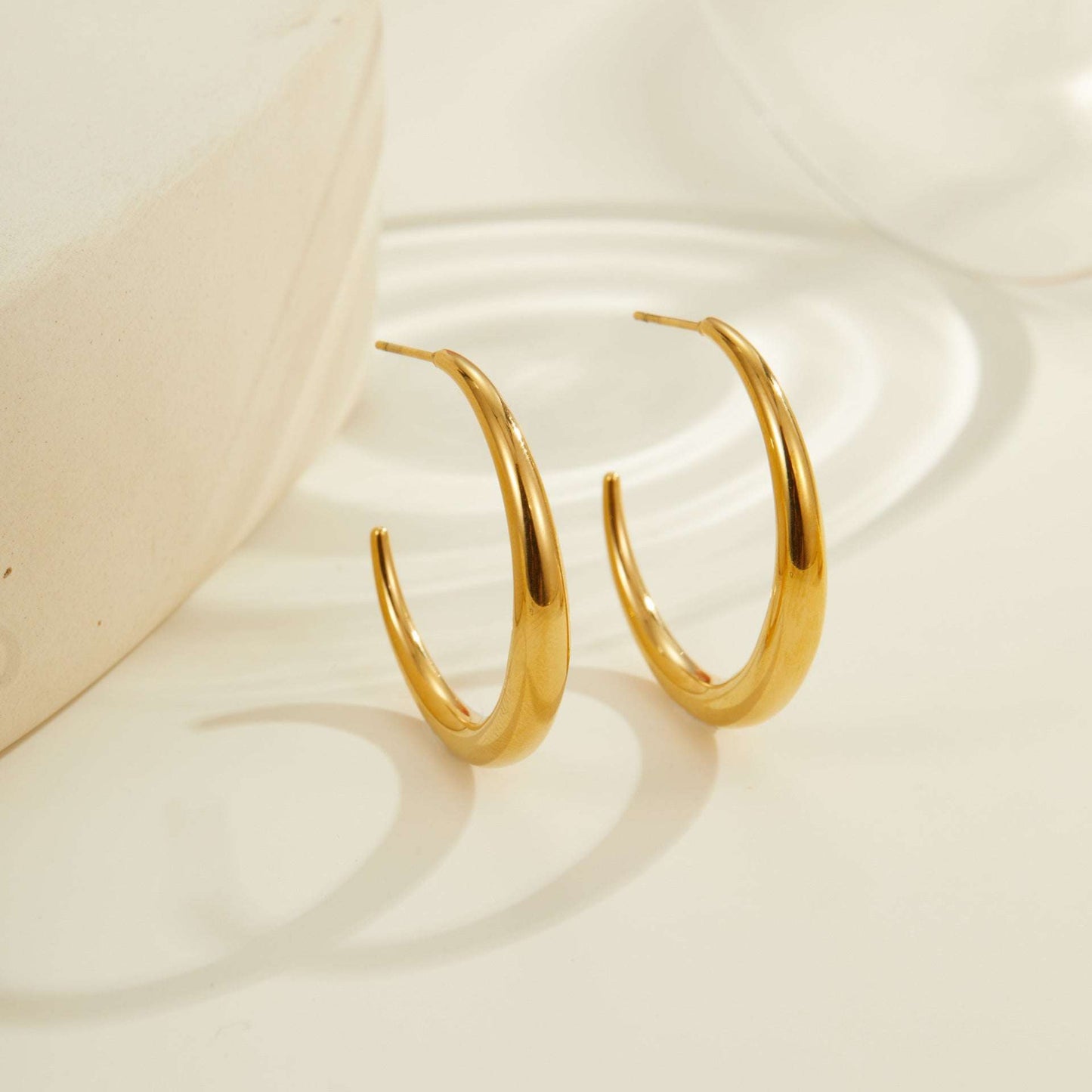 Titanium Steel Hoop Earrings