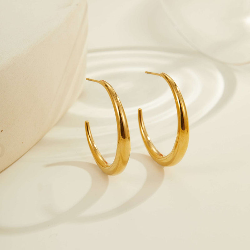 Titanium Steel Hoop Earrings