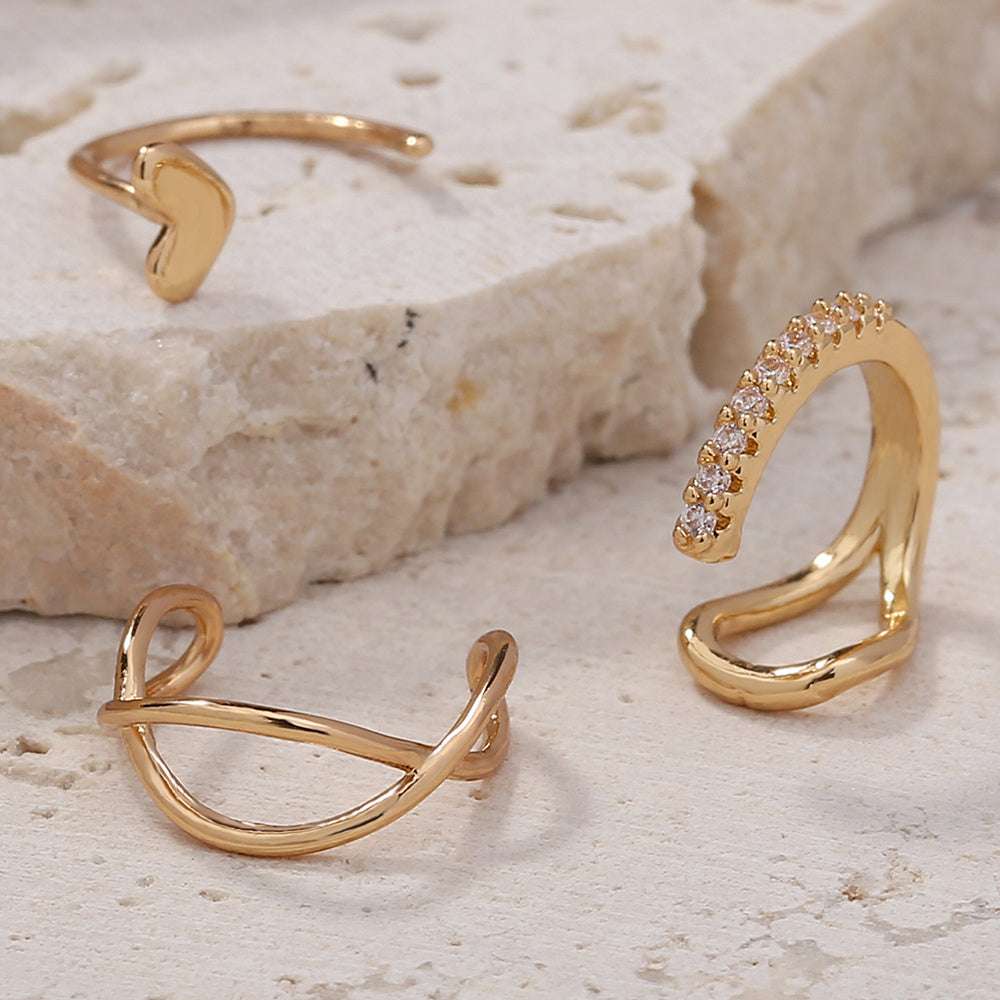 European Diamond Clip Earrings