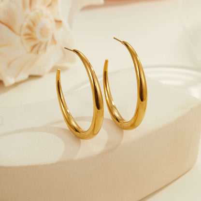 Titanium Steel Hoop Earrings