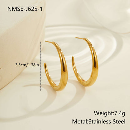 Titanium Steel Hoop Earrings