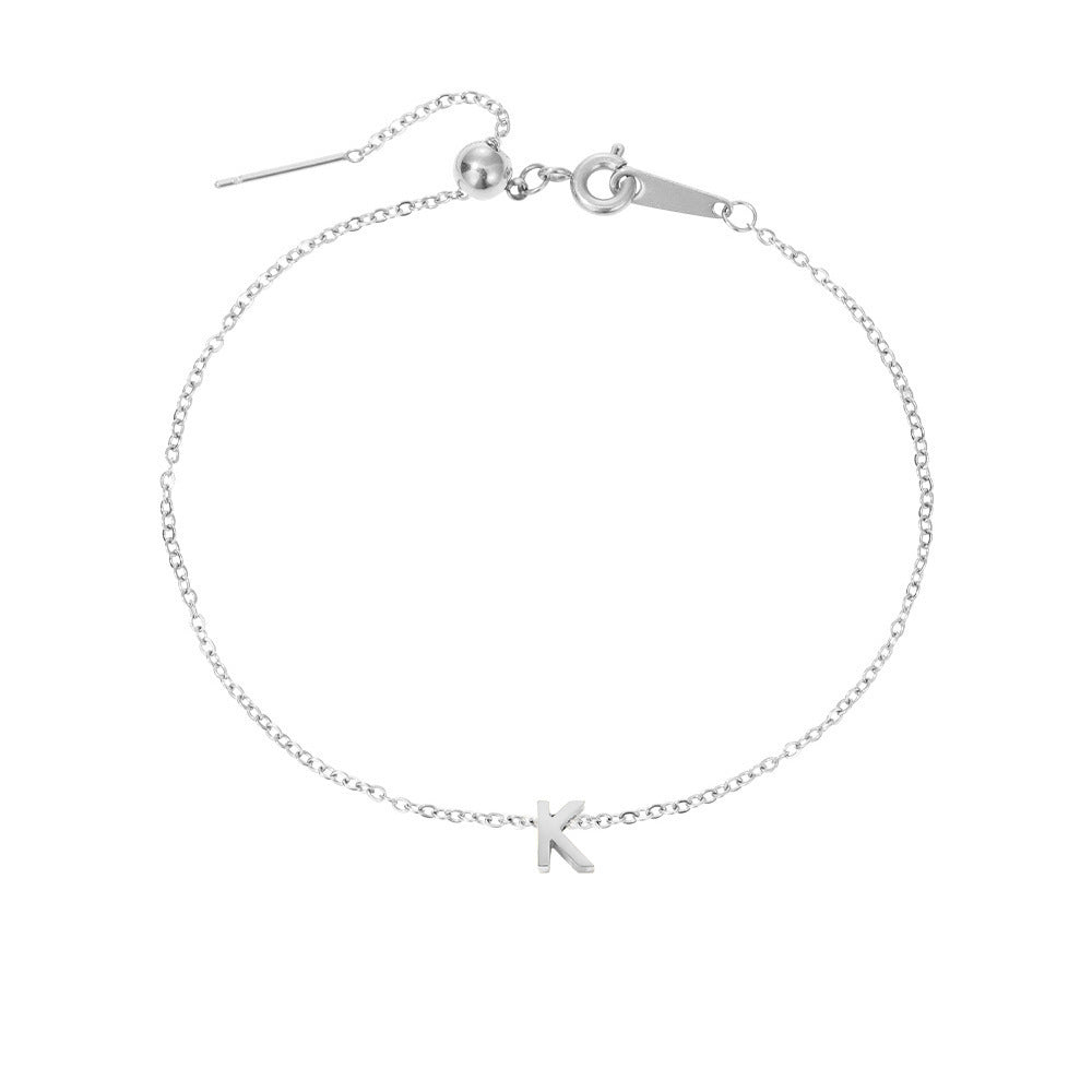 Stainless Steel Letter Bracelet - AltaMiraJewels