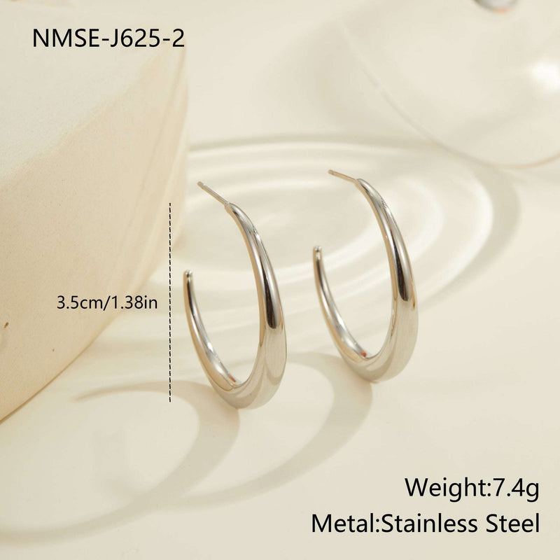 Titanium Steel Hoop Earrings