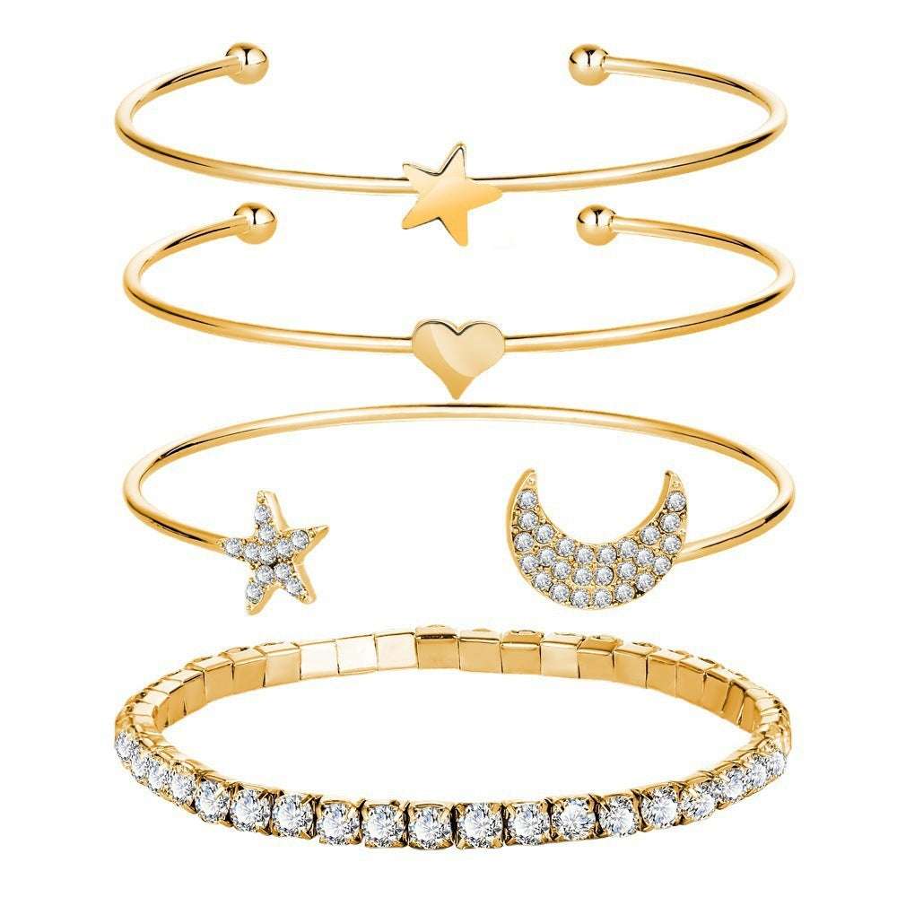 Moon & Stars Cuff Bracelet