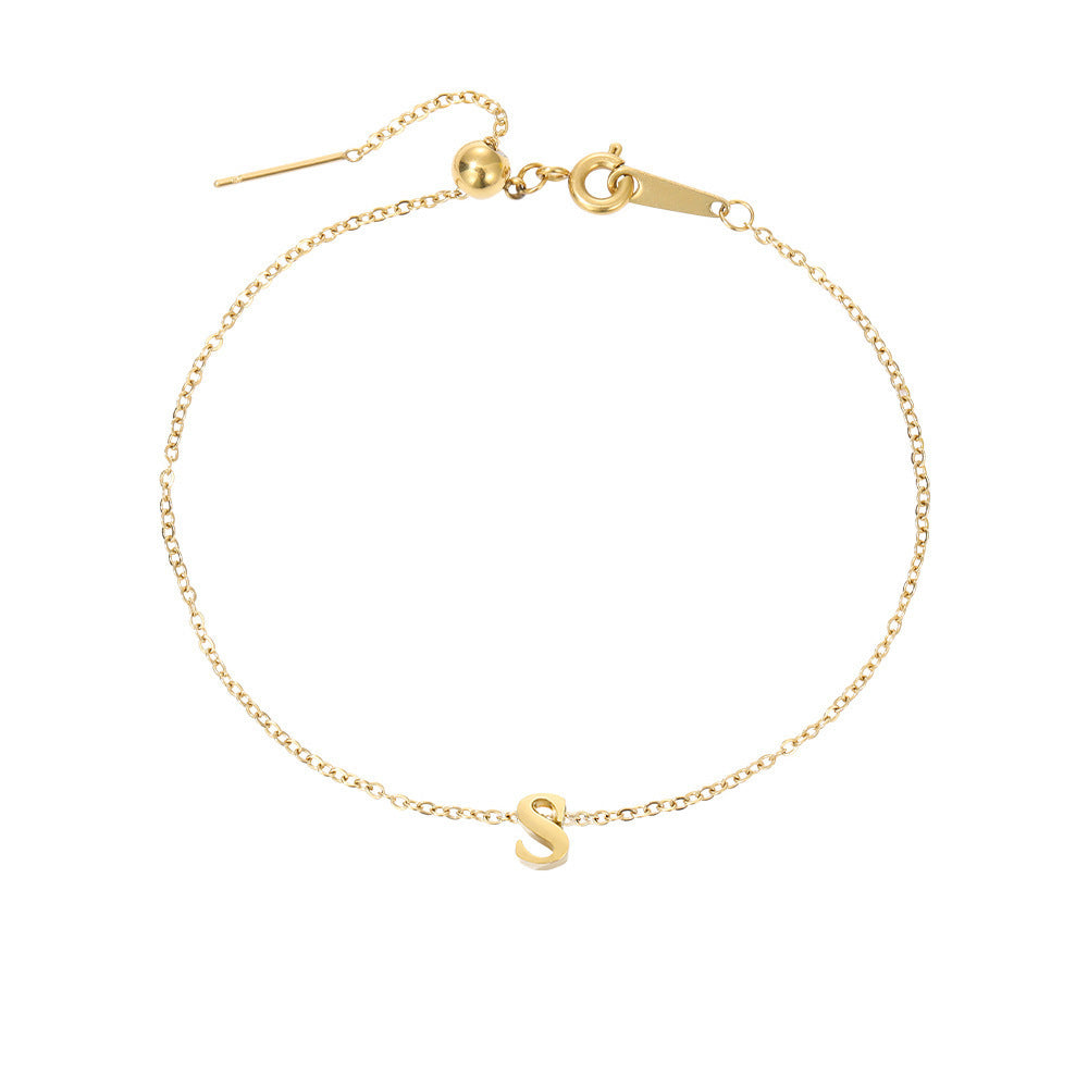 Stainless Steel Letter Bracelet - AltaMiraJewels