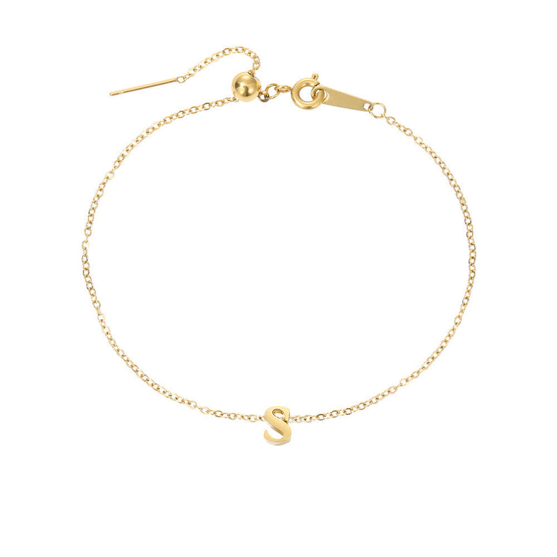 Stainless Steel Letter Bracelet - AltaMiraJewels