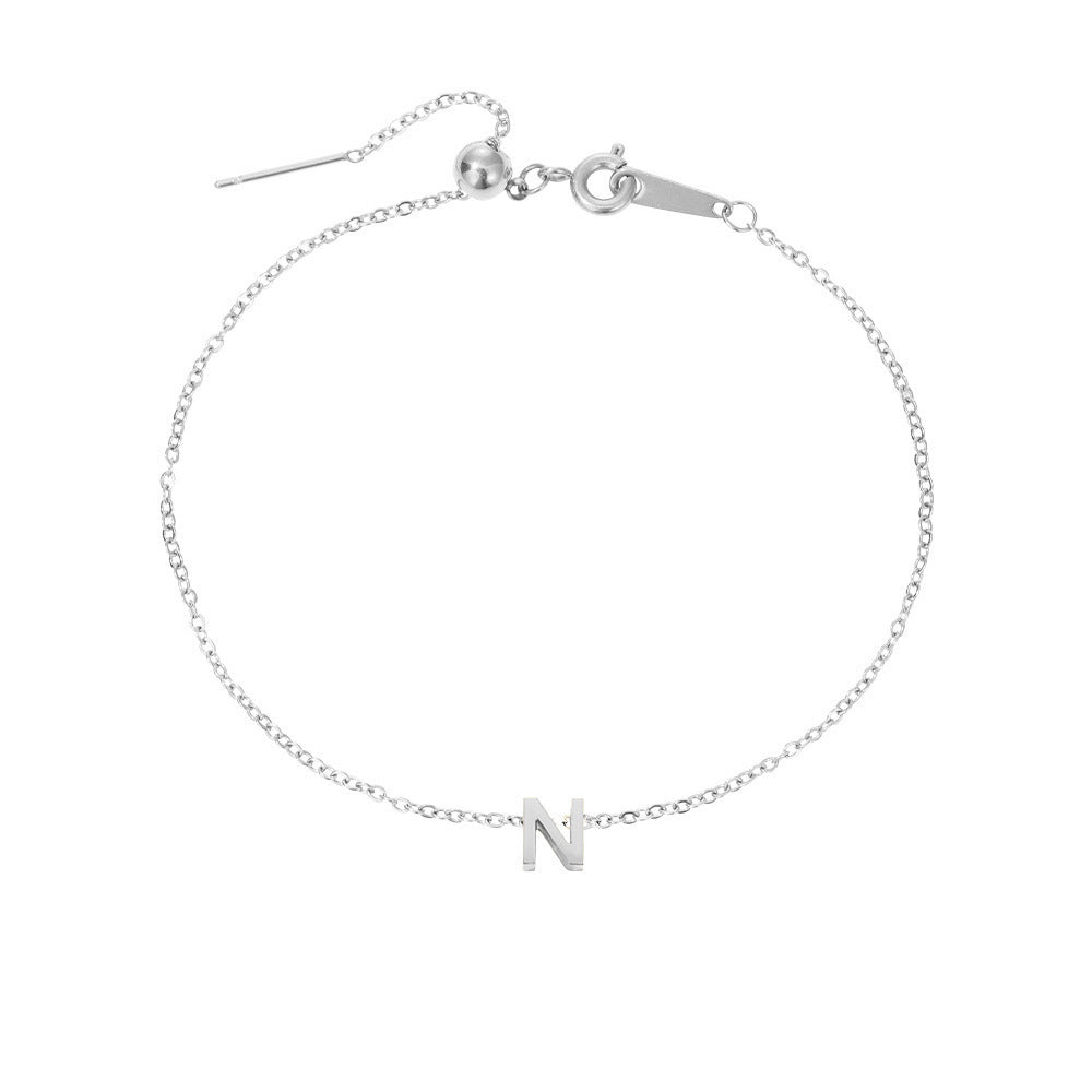 Stainless Steel Letter Bracelet - AltaMiraJewels