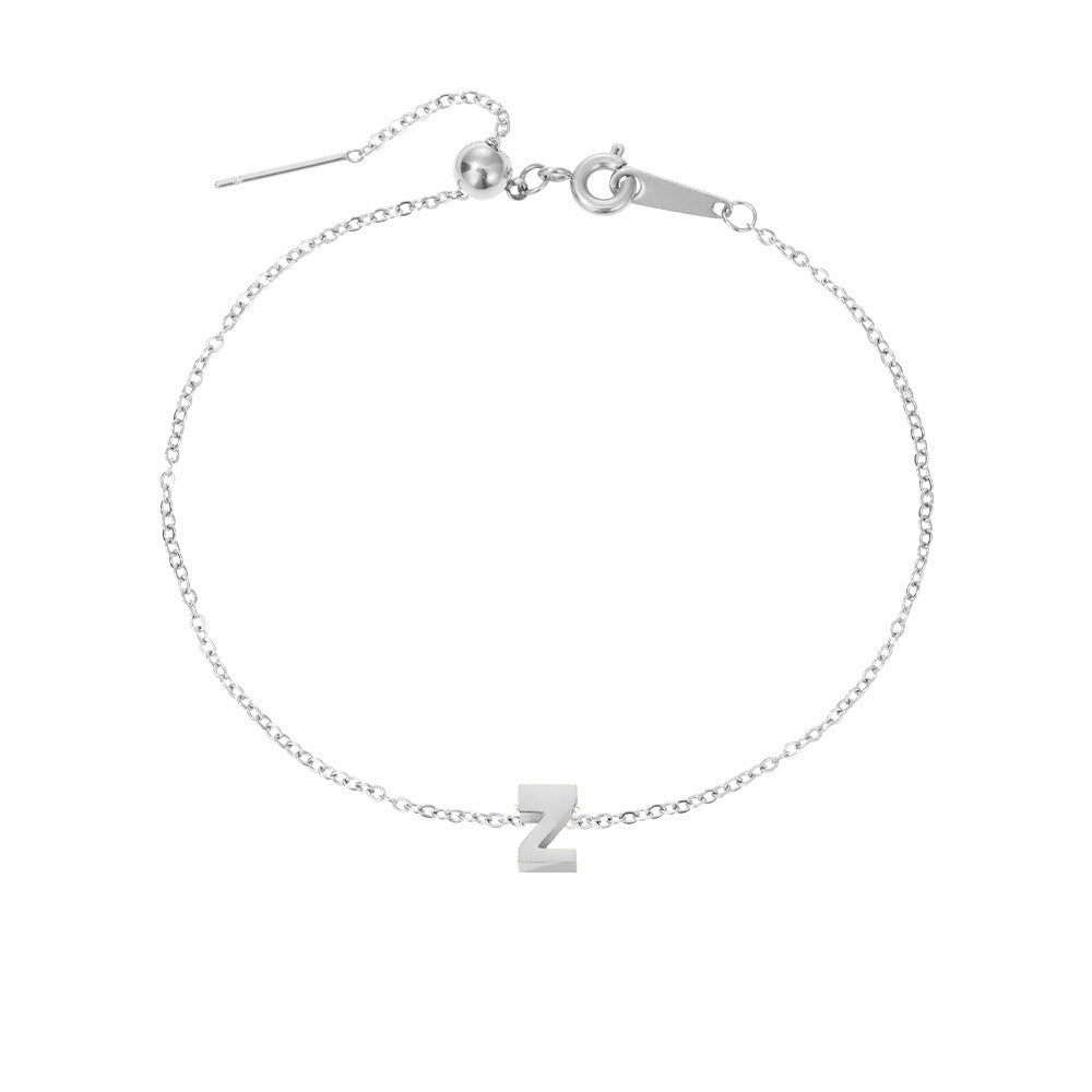 Stainless Steel Letter Bracelet - AltaMiraJewels
